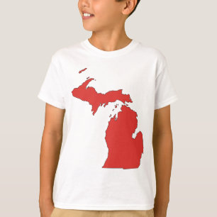 Camiseta Michigan: Um estado VERMELHO