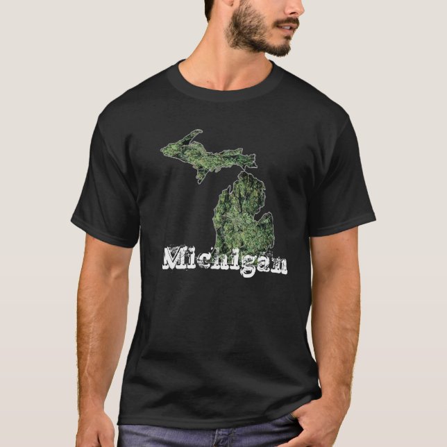 Camiseta Michigan verde (Frente)