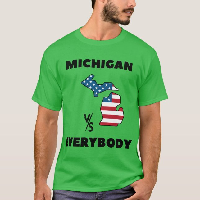 Camiseta michigan vs todos (Frente)