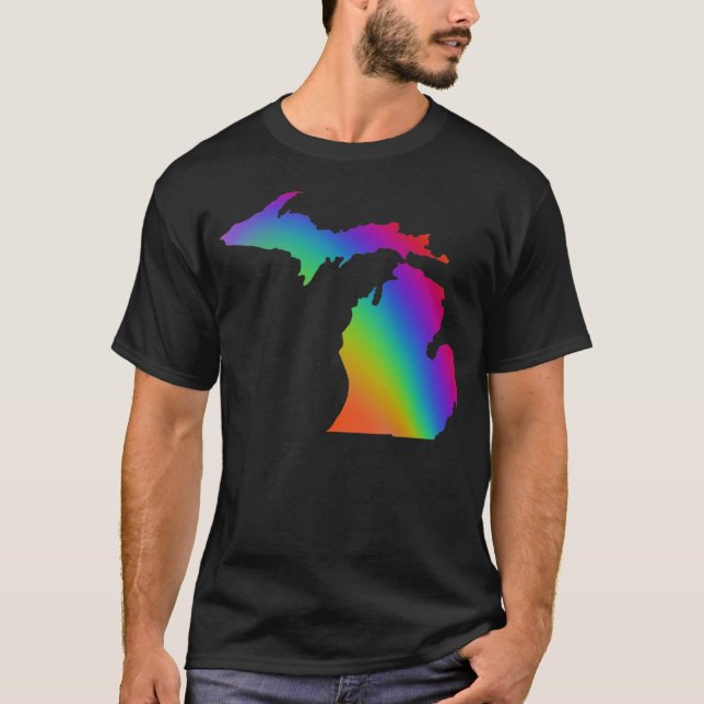 Camiseta Michigander | arco-íris | amor é amor (Frente)