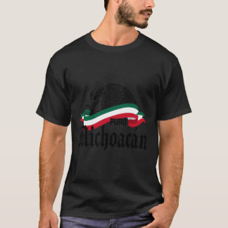 Camiseta Michoacán Mexico Puro Michoacán Flag Eagle
