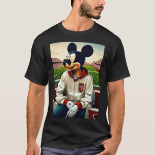 Camiseta "Mickey Legal em Hoodie & Shades Graphic T-Shirt"
