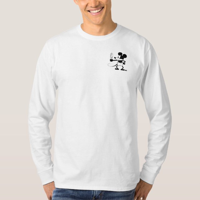 Camiseta Mickey - Looking in the Mirror (Plane Crazy, 1929) (Frente)