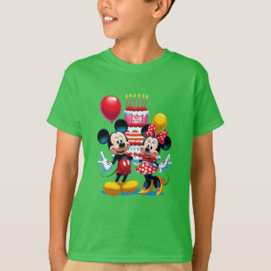 Camiseta Mickey & Minnie Birthday Bash Celebration Tee
