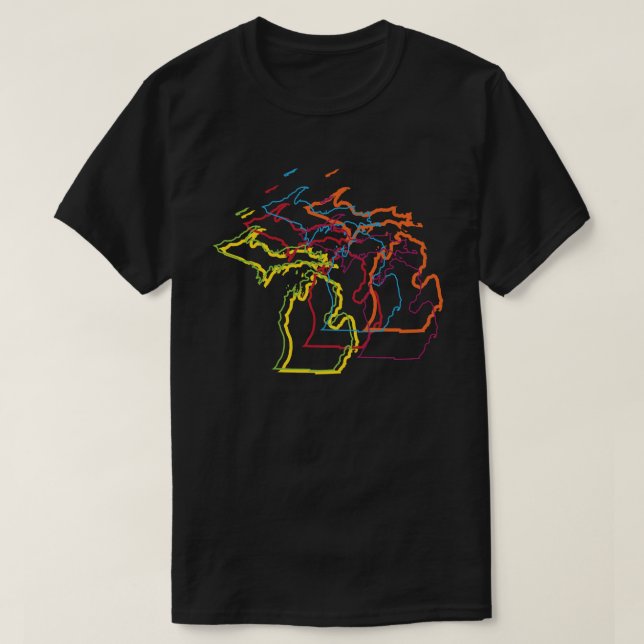 Camiseta micMichigan pride blur (Frente do Design)