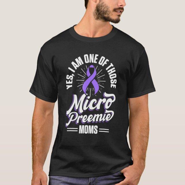 Camiseta Micro Preemie Nicu Nova Mãe Um Nascimento Prematur (Frente)