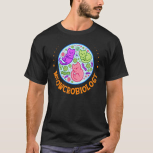 Camiseta Microbiologia do Gato Ciência Biologia Microbiolog