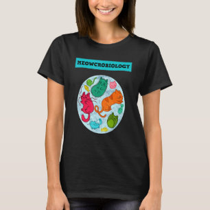 Camiseta Microbiologia do Meow Gato Ciência Microbiologia B