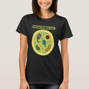 Camiseta Microbiologia Felina Meowcrobiologia Professor de