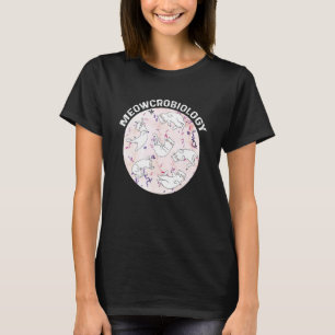 Camiseta Microbiologia Meowcrobiologia ciência Amantes de G