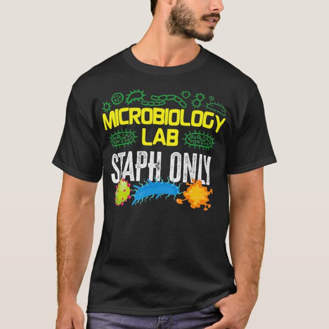 Camiseta Microbiologista Microbiologista Lab Staph Staph (Frente)