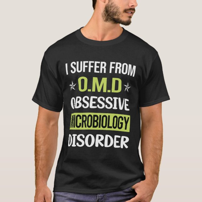 Camiseta Microbiologista Obsessivo de Microbiologia de Amor (Frente)
