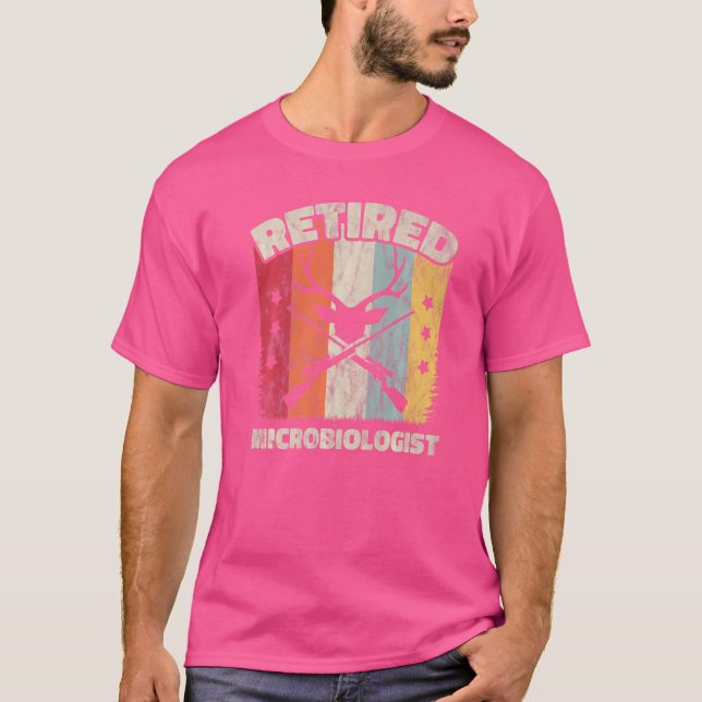 Camiseta Microbiólogo aposentado (Frente)