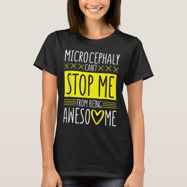 Camiseta Microcephaly Can't Stop Me, Microcephaly Fighter S (Frente)