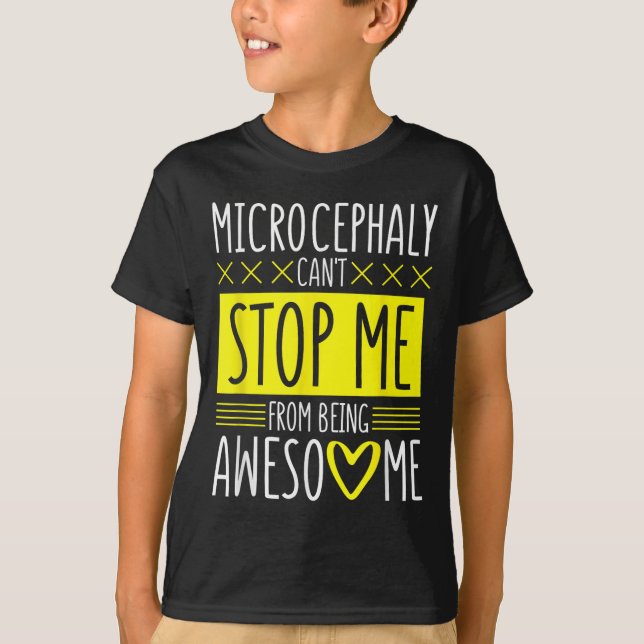 Camiseta Microcephaly Can't Stop Me, Microcephaly Fighter S (Frente)