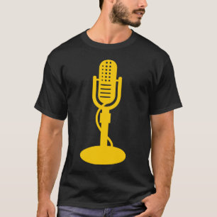 Camiseta Microfone - âmbar