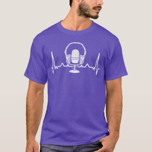 Camiseta Microfone de Podcast Arue Crime Assassinato Show A