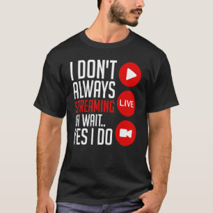Camiseta Microfone de Vídeo Online para Streaming de Jogos