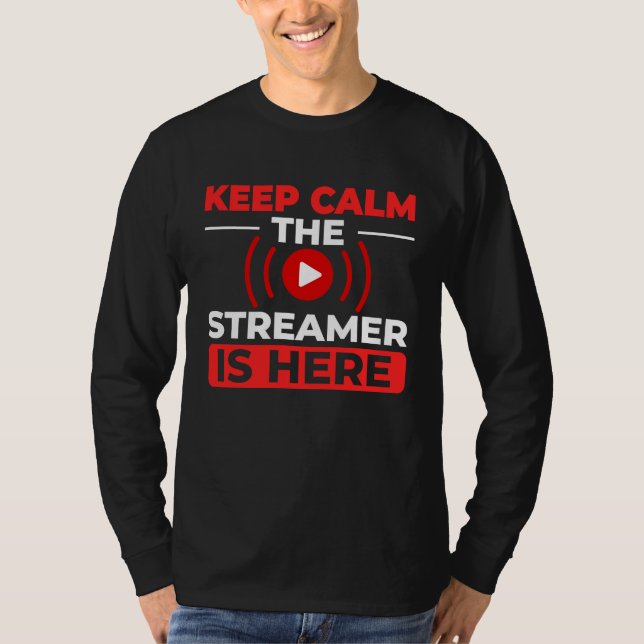Camiseta Microfone de Vídeo Online para Streaming de Jogos (Frente)