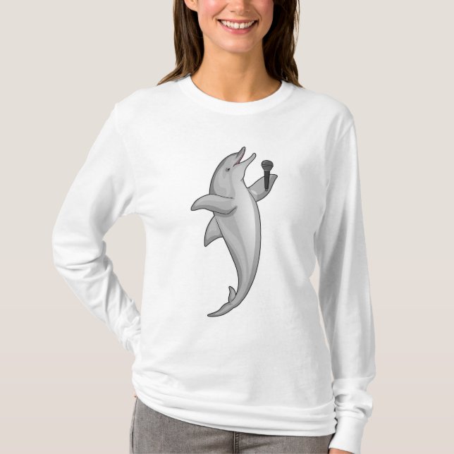 Camiseta Microfone Dolphin Singer (Frente)