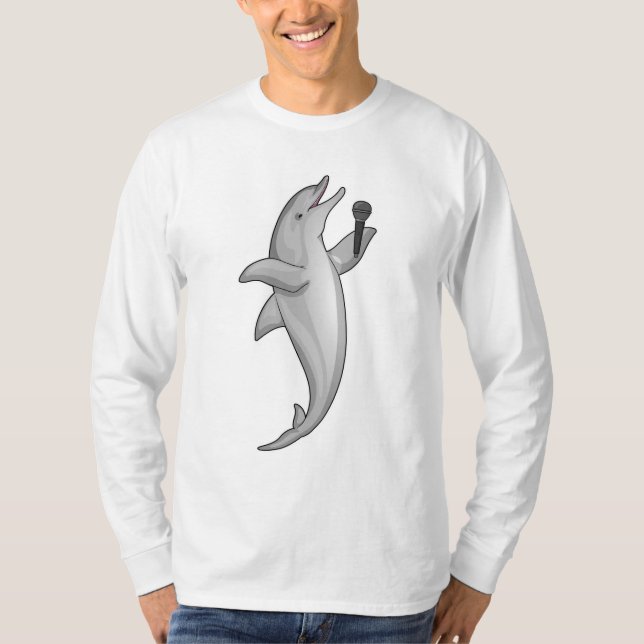 Camiseta Microfone Dolphin Singer (Frente)