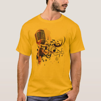 Camiseta Microfone e rimas