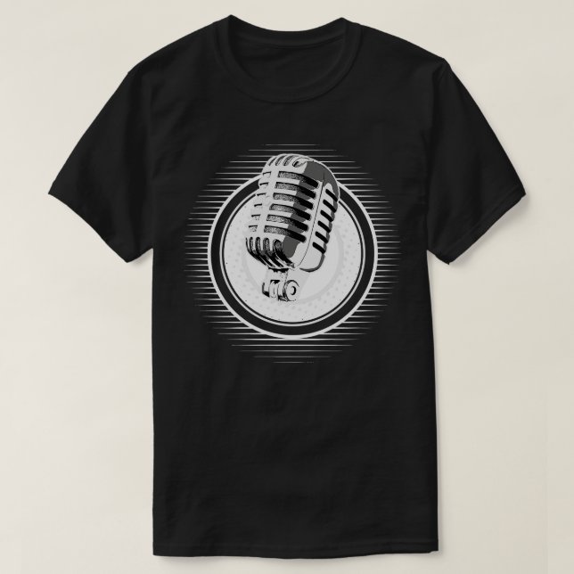 Camiseta Microfone Hiphop V17 (Frente do Design)