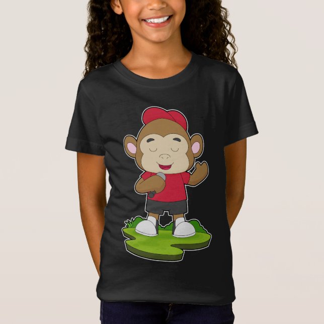 Camiseta Microfone Monkey Singer (Frente)