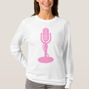Camiseta Microfone - Rosa