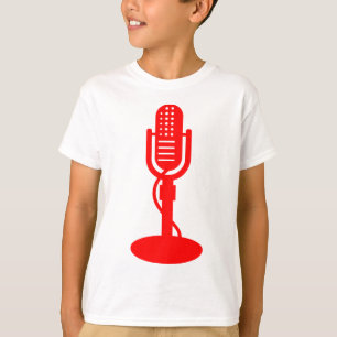 Camiseta Microfone - Vermelho