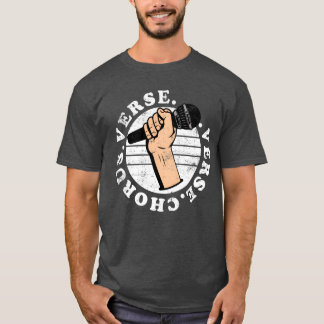 Camiseta Microfone Verse Chorus Verse engraçado