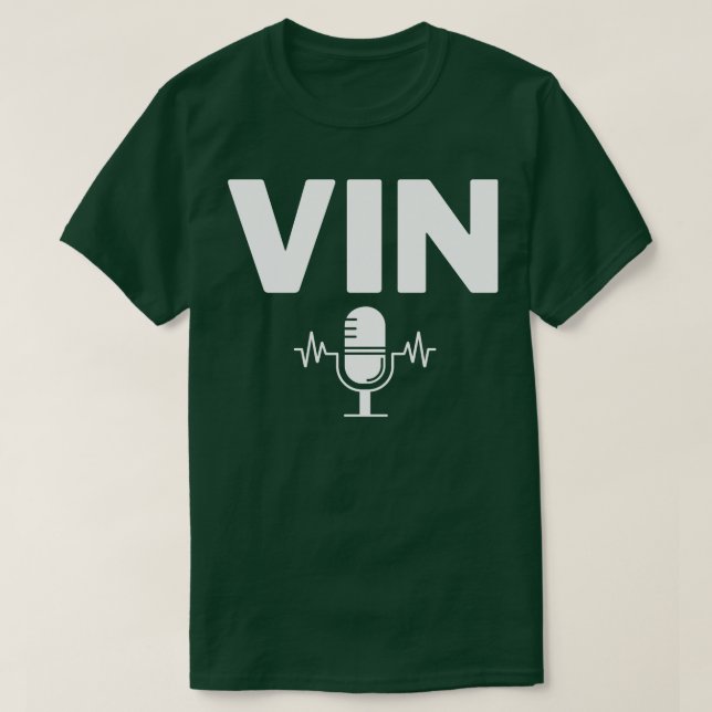 Camiseta Microfone Vin Scully 14 (Frente do Design)