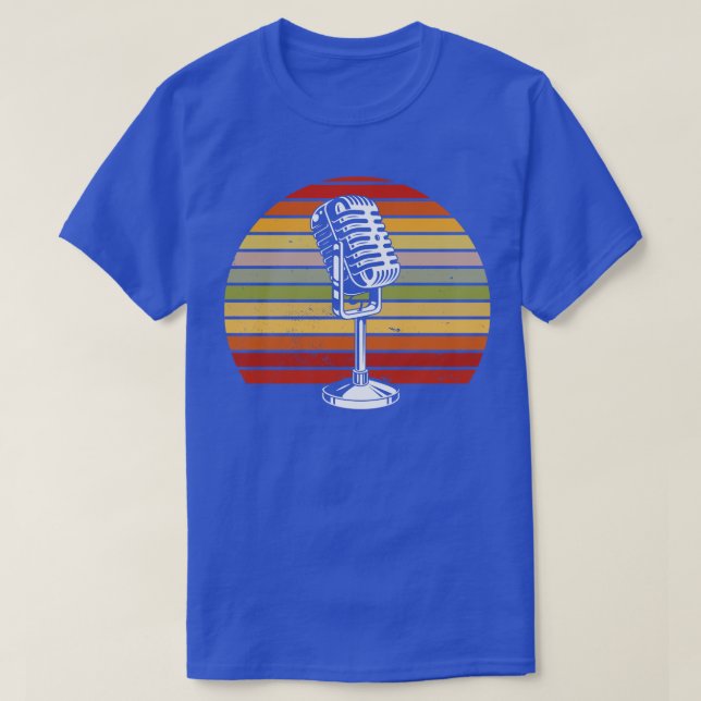 Camiseta Microfone Vintage (Frente do Design)