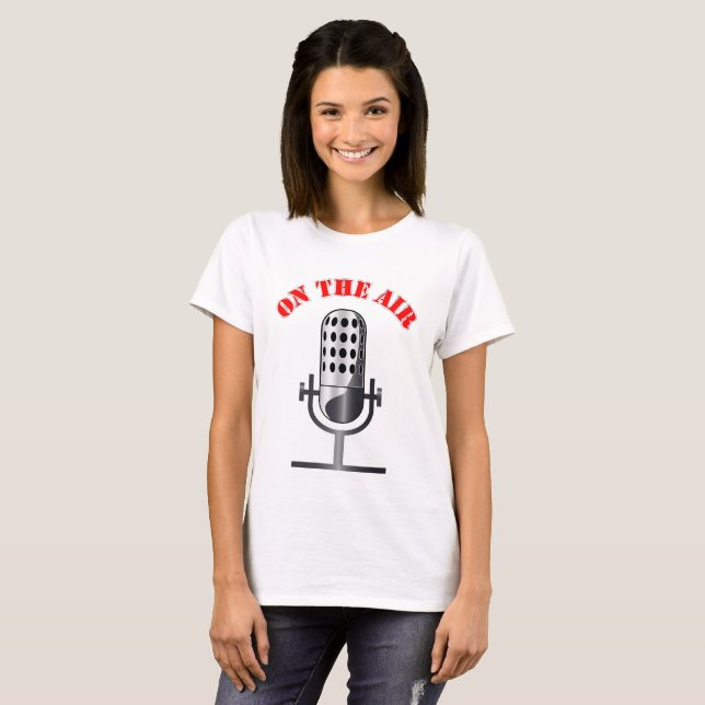 Camiseta Microfone Vintage (Frente Completa)