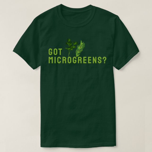 Camiseta Microgreens Gardening (Frente do Design)