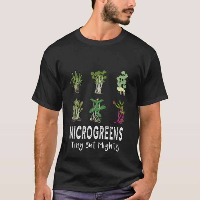 Camiseta Microgreens Sbrouts Vegan Tiny Mas Poderoso (Frente)