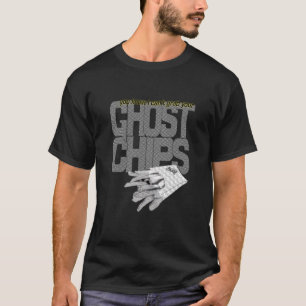 Camiseta microplaquetas do fantasma