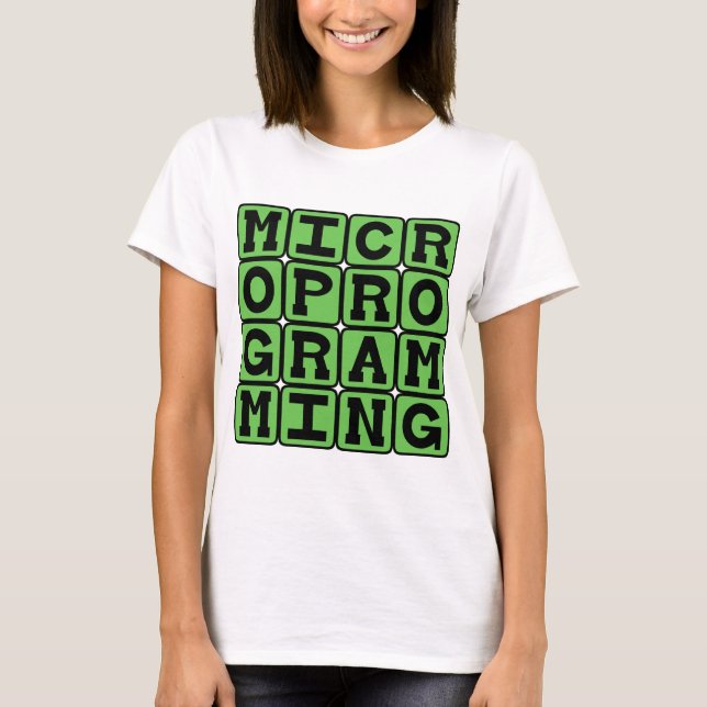 Camiseta Microprogramação, Microcódigos para Microprocessad (Frente)