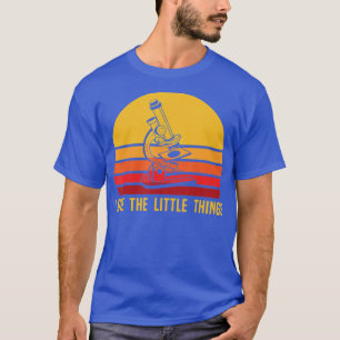 Camiseta Microscopia científica ama microscópio de pequenas