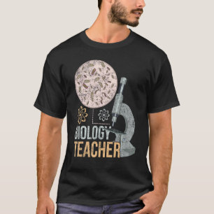 Camiseta Microscópio de Professores de Biologia por Microbi