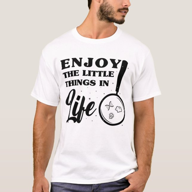 Camiseta Microscópio Divertido, Microbiologistas Nerd da Bi (Frente)