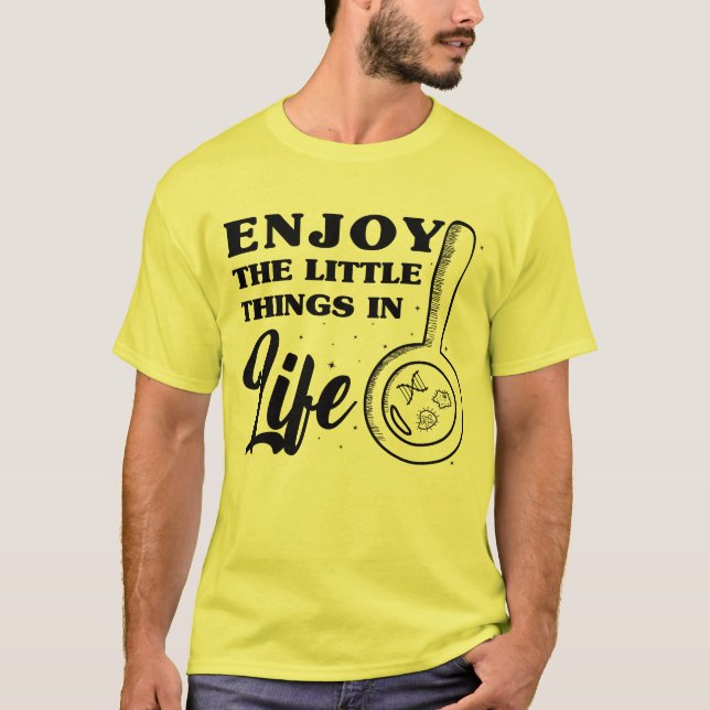 Camiseta Microscópio Divertido, Microbiologistas Nerd da Bi (Frente)