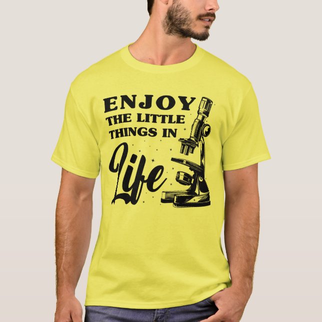 Camiseta Microscópio Divertido, Microbiologistas Nerd da Bi (Frente)