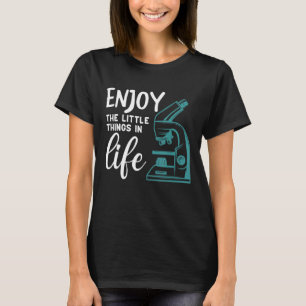 Camiseta microscópio engraçado, mocrobiologista, nerd de bi