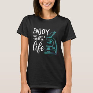 Camiseta microscópio engraçado, nerd de biologia microbiolo