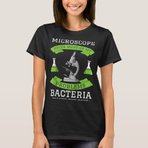 Camiseta Microscópio Laboratório de Microbiologia Biologia