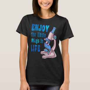 Camiseta microscópio microbiologistas biologia nerd science
