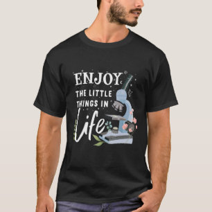 Camiseta microscópio microbiologistas biologia nerd science
