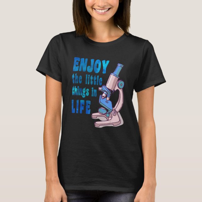 Camiseta microscópio microbiologistas biologia nerd science (Frente)