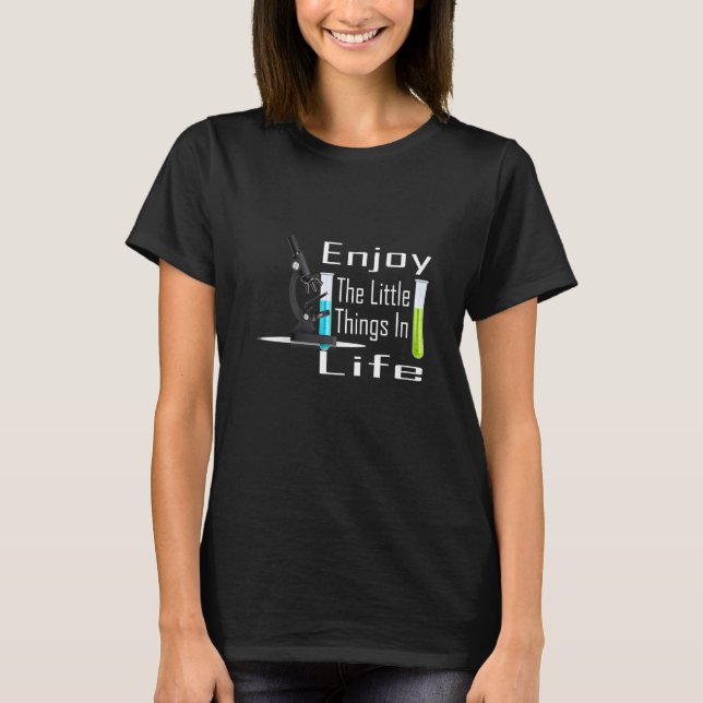Camiseta Microscópio Microbiologistas NERD DE BIOLOGIA CIÊN (Frente)